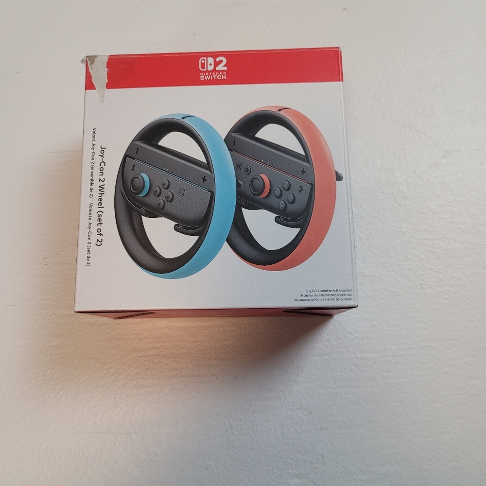 Nintendo Joy-Con Wheel Pair in Blue and Red